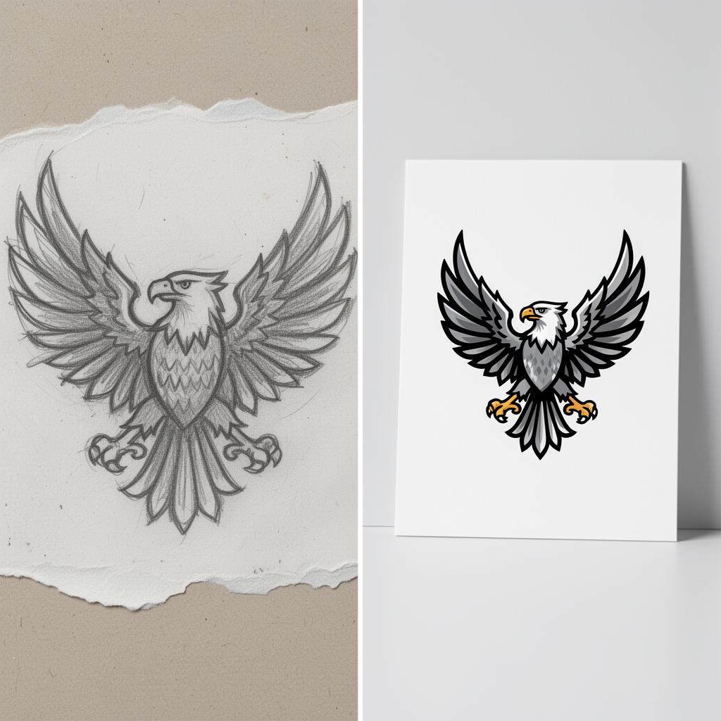 Sketch → vector rebuild