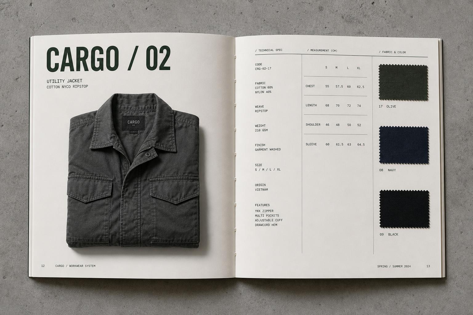 B2B catalogue spread