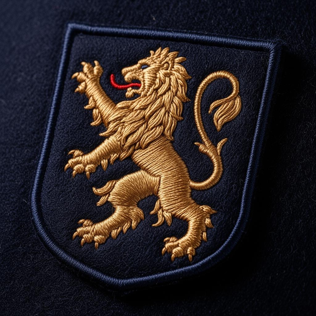 Embroidered crest