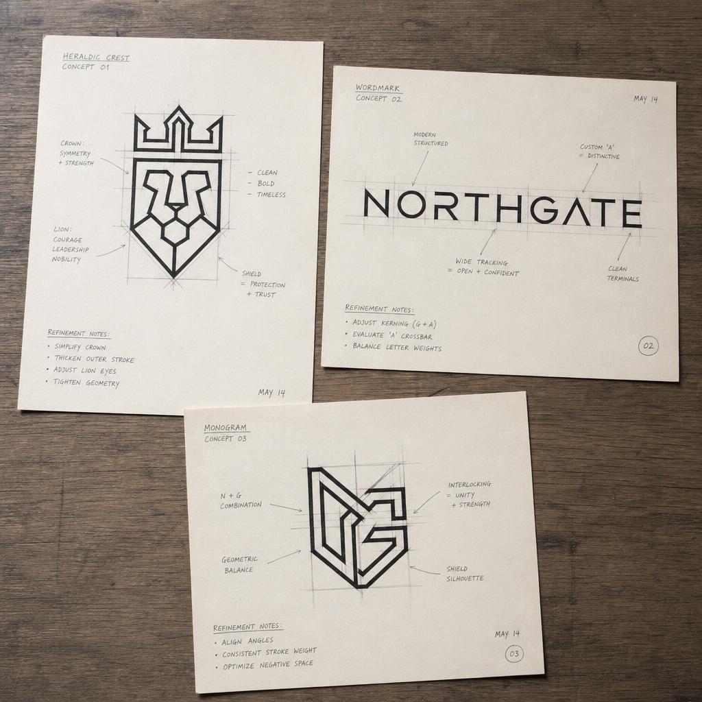 Logo exploration sheet